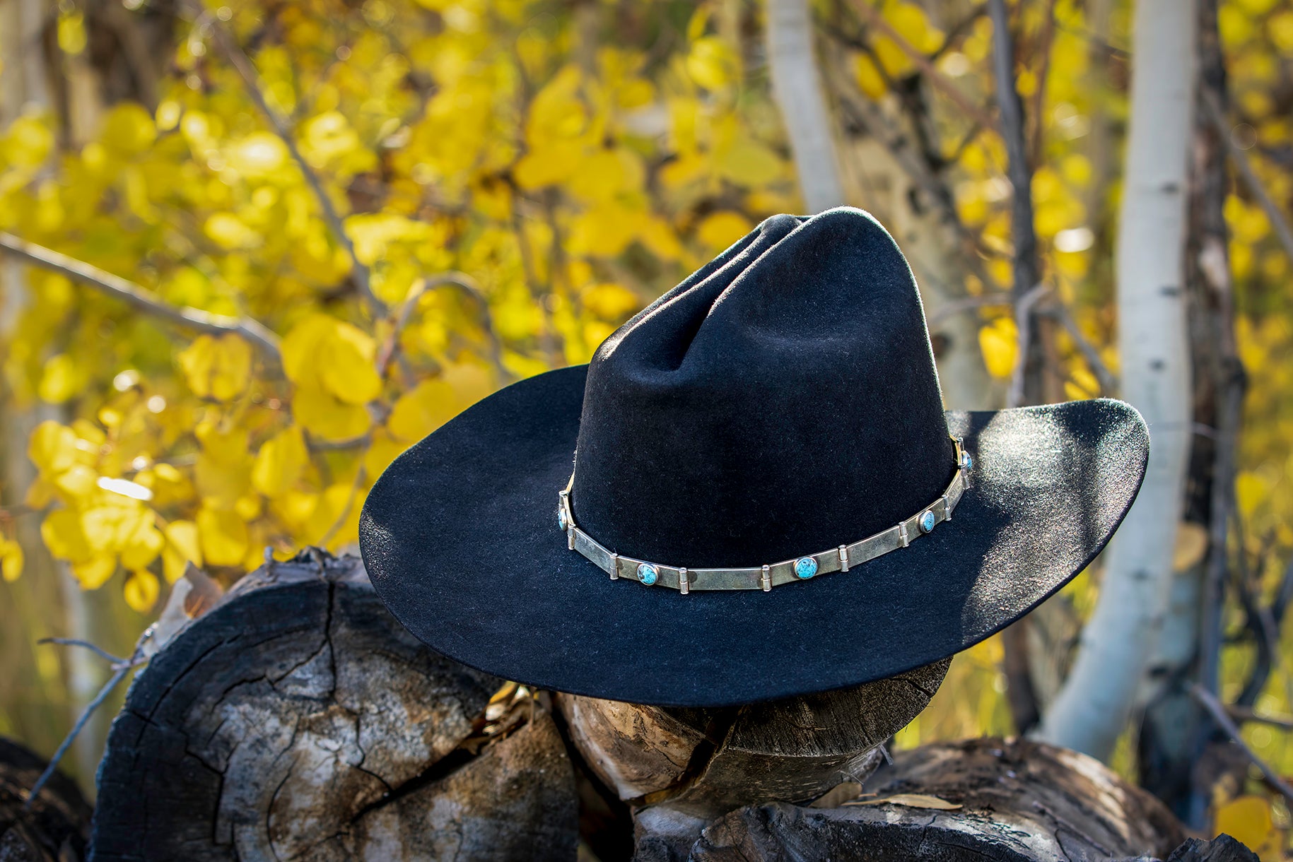 Solid Silver Hat Band, Hinged With 7 Stones